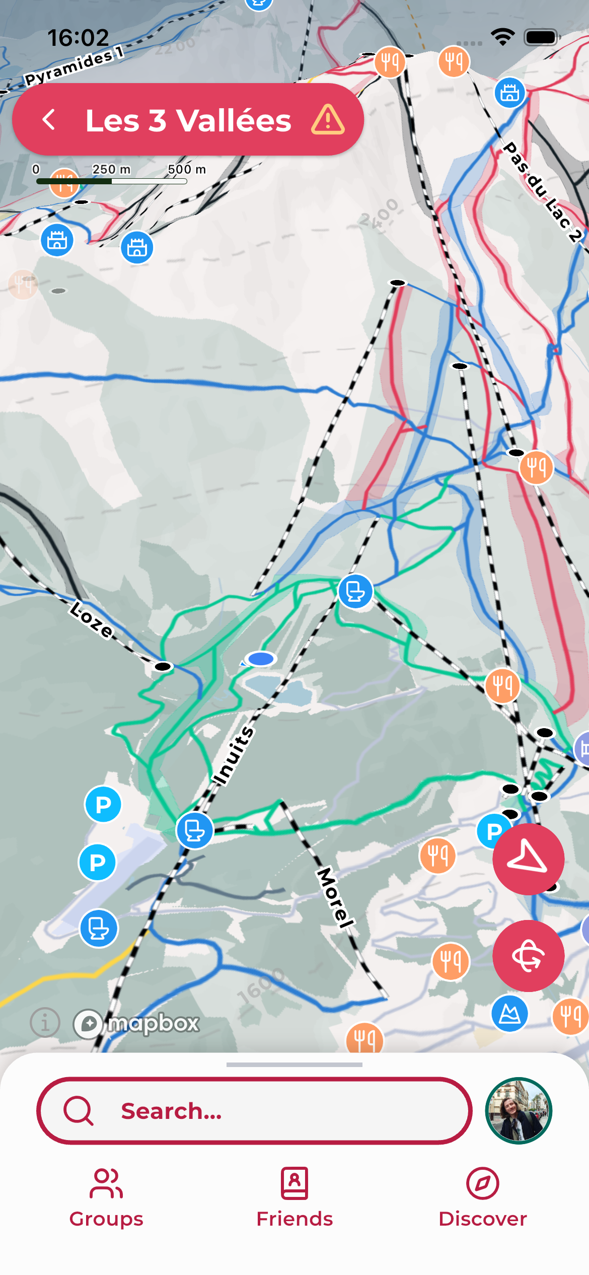 Skiwi Map View - Piste Maps